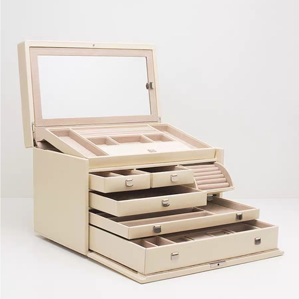 Wolf London Large Jewelry Box New- Cream Color